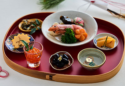 おせちに食用金箔デザイン箔
