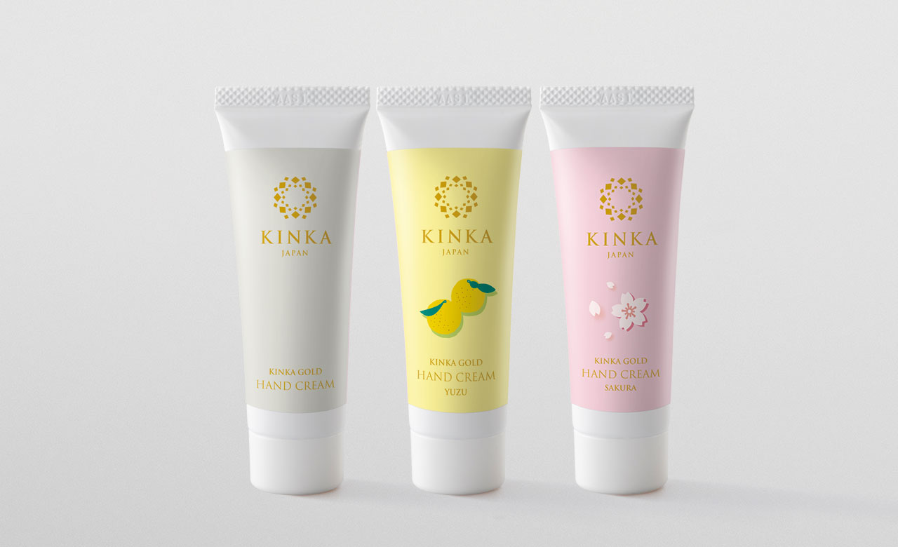 金箔化粧品「KINKA」シリーズに『金華ゴールド ハンドクリーム