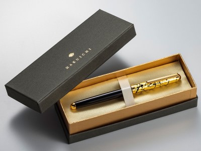 亀裂模様が美しい、本金箔が輝くクラックボールペンを２月25日に発売。