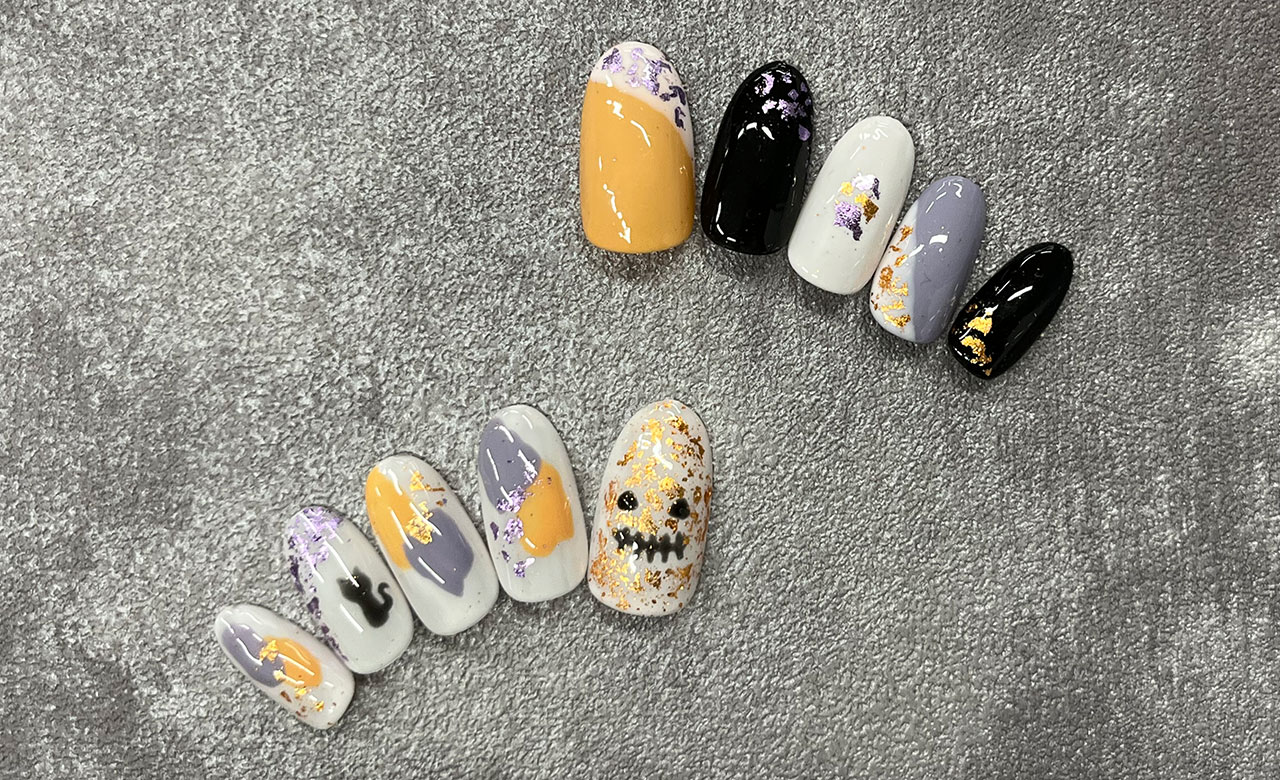 デザインリーフハロウィン用パープル