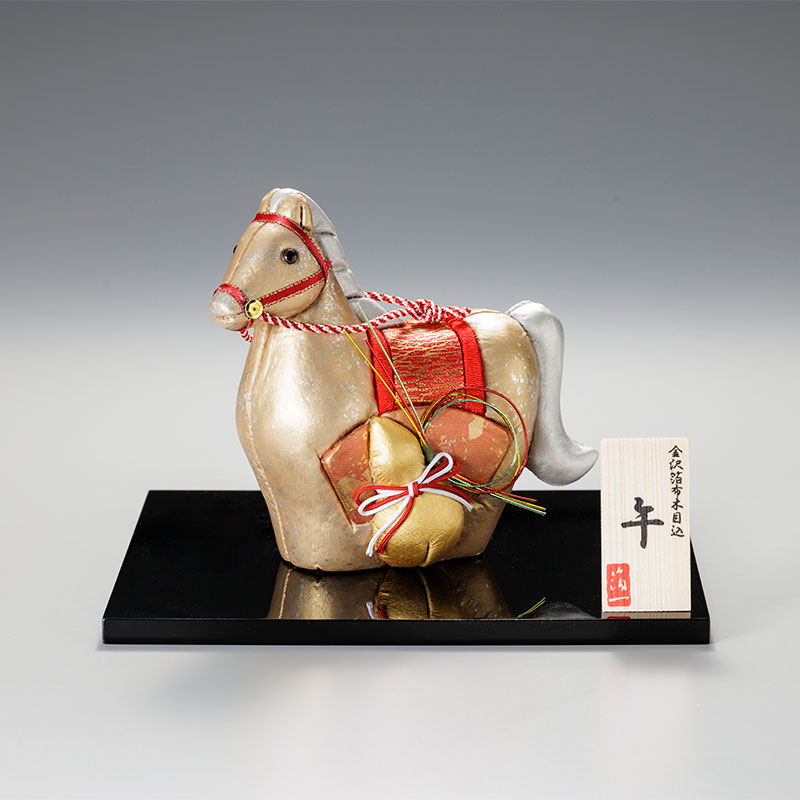 金沢箔布木目込 干支 午 吉祥